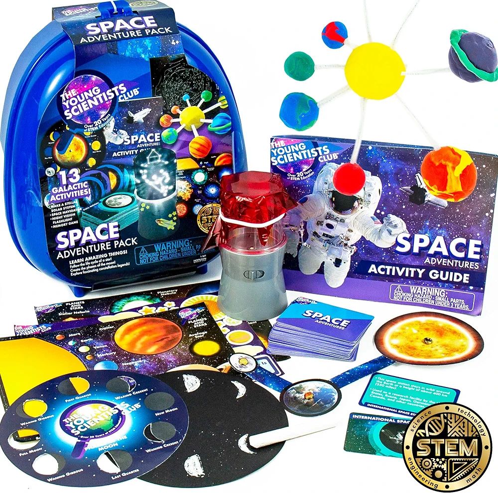 Space Adventures Pack, STEM Kit, 13 Educational Activities, Includes Reusable Backpack, Space Nav... | Amazon (US)