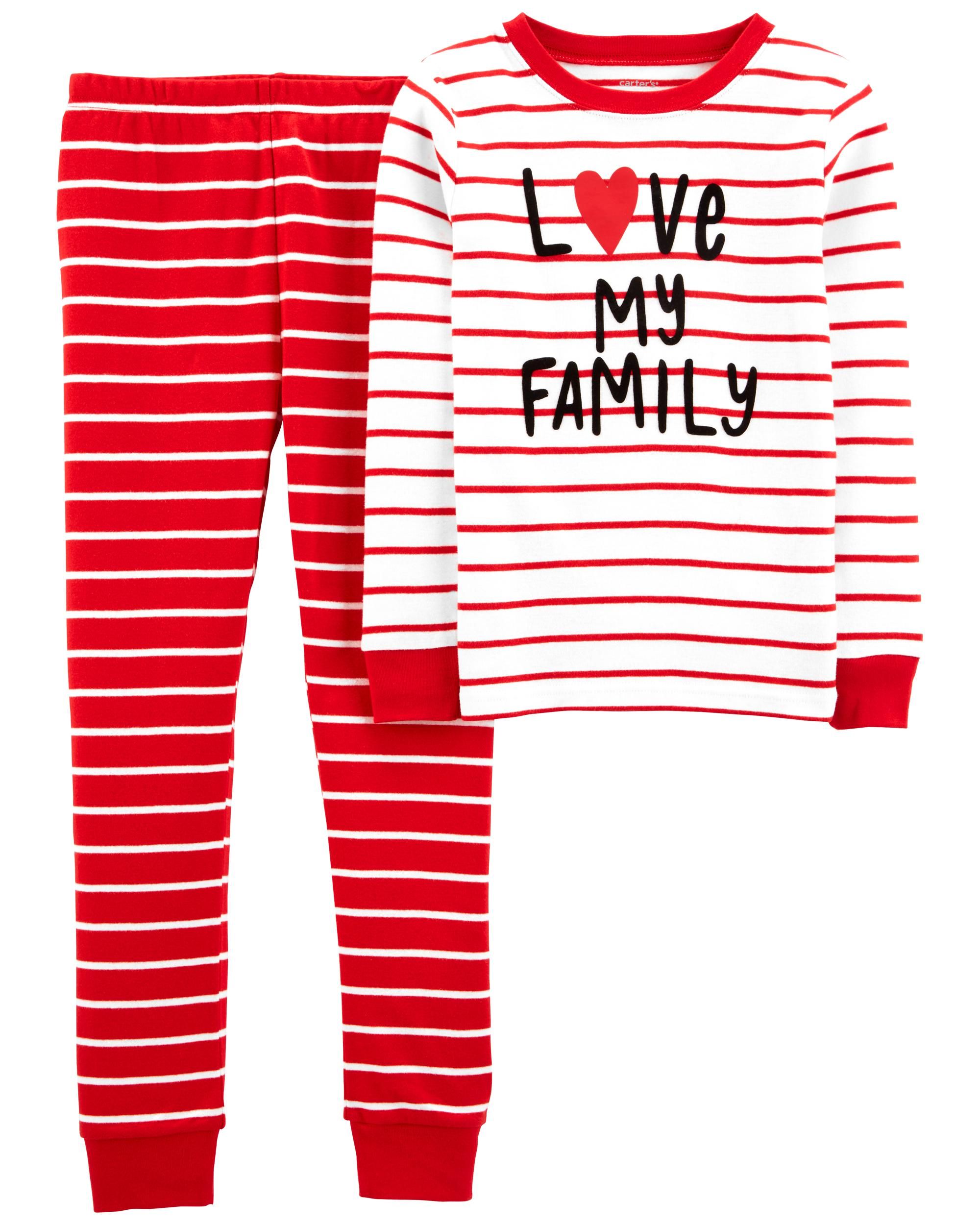 Kid 2-Piece Family Love 100% Snug Fit Cotton PJs | Carter's