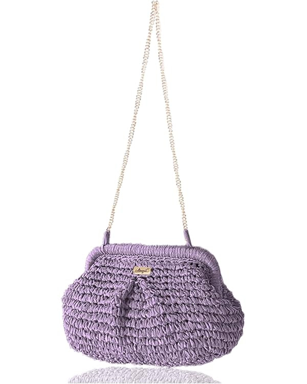 Straw Purse Crossbody Small Beach Bag for Women Vacation Summer Vintage Clutch | Amazon (US)