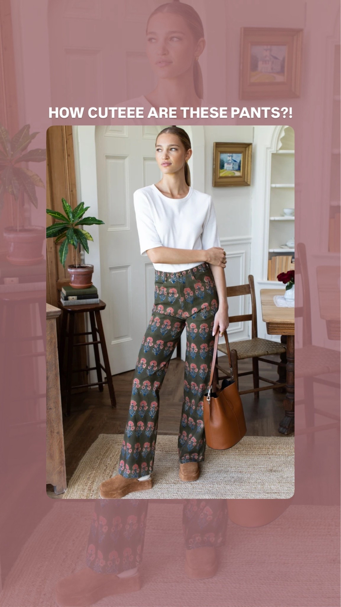 The cutest block print pant!
