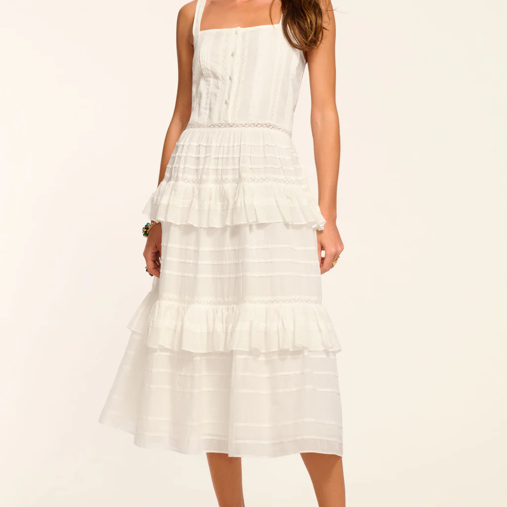 Daria Embroidered Voile Midi Dress | Ramy Brook