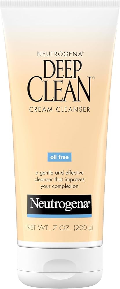 Neutrogena Deep Clean Facial Cream Cleanser, 7 fl. oz | Amazon (US)