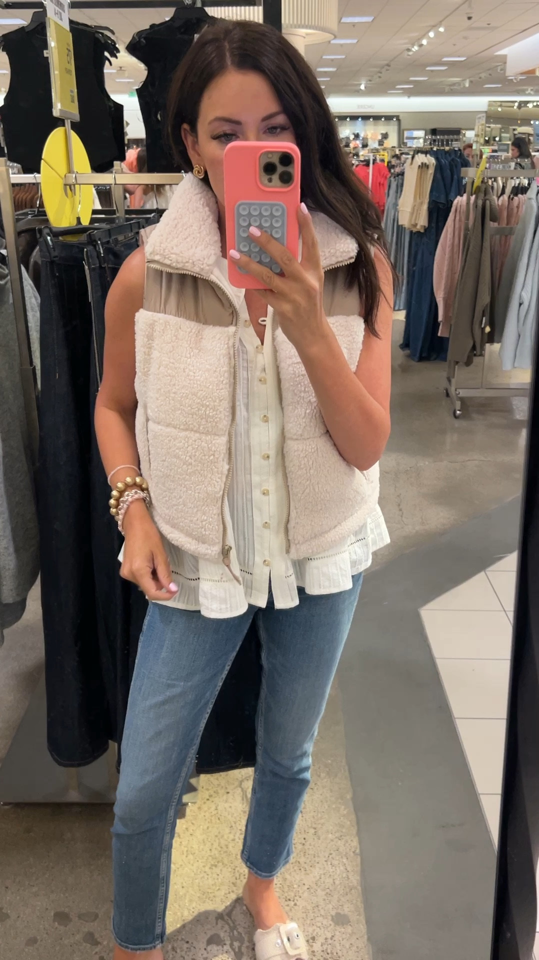 NSale puffer sherpa vest! In a medium, under $30

#LTKSummerSales #LTKSaleAlert #LTKxNSale