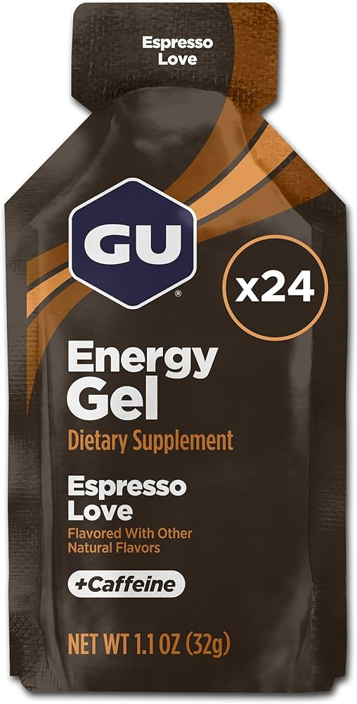 GU Energy Original Sports Nutrition Energy Gel, Espresso Love Espresso Love 24 Count 26.4 Ounce | Amazon (US)