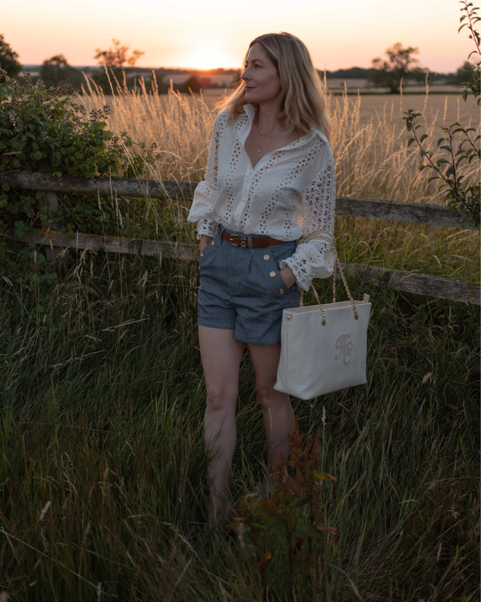 I think I’ve found the most perfect shorts in the Amoria from @hollandcooperclothing , they’re just the right length and shape to be super flattering. No clinging or bunching and they come in this ticking stripe, navy, creamy white and black. I’m wearing a size 10.
I’m utterly in love with this gorgeous woven Amalfi tote too. I took it with me to the wedding ladened with snacks, sun cream and all the gubbins to keep the children happy the whole day. The size is perfect to fit everything and stay smart. I love it so much! All the tiny details that make it extra special too, always brilliant eye for detail at @hollandcooperclothing 

#LTKuk #LTKsummer