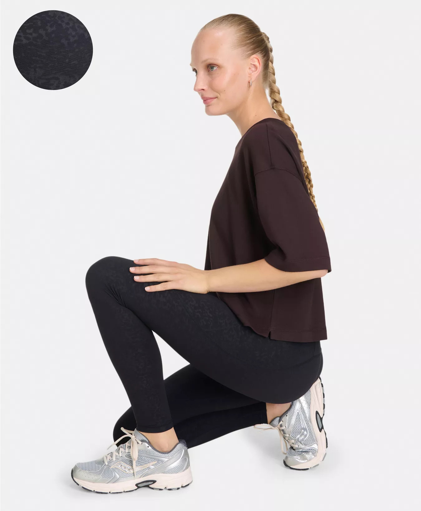 Power Gym Leggings - Black Tortoise Emboss Print | Women's Leggings | Sweaty Betty | Sweaty Betty UK