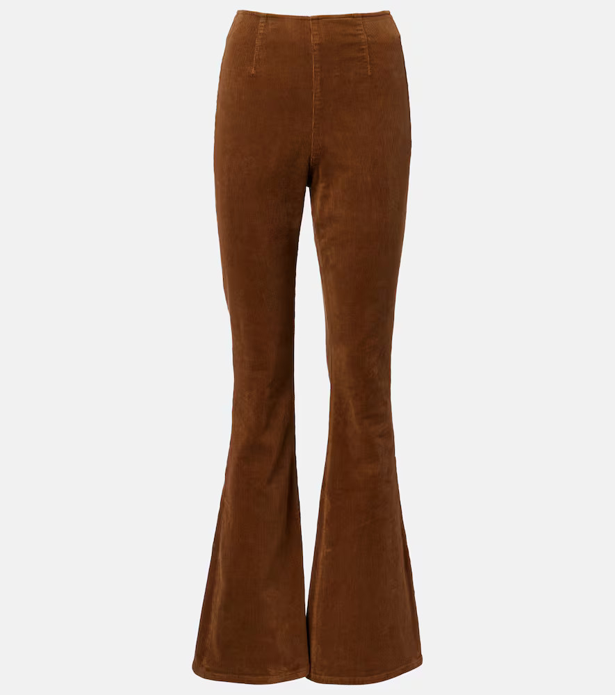 Veronica Beard Beverly Off-Duty corduroy flared pants | Mytheresa (US/CA)