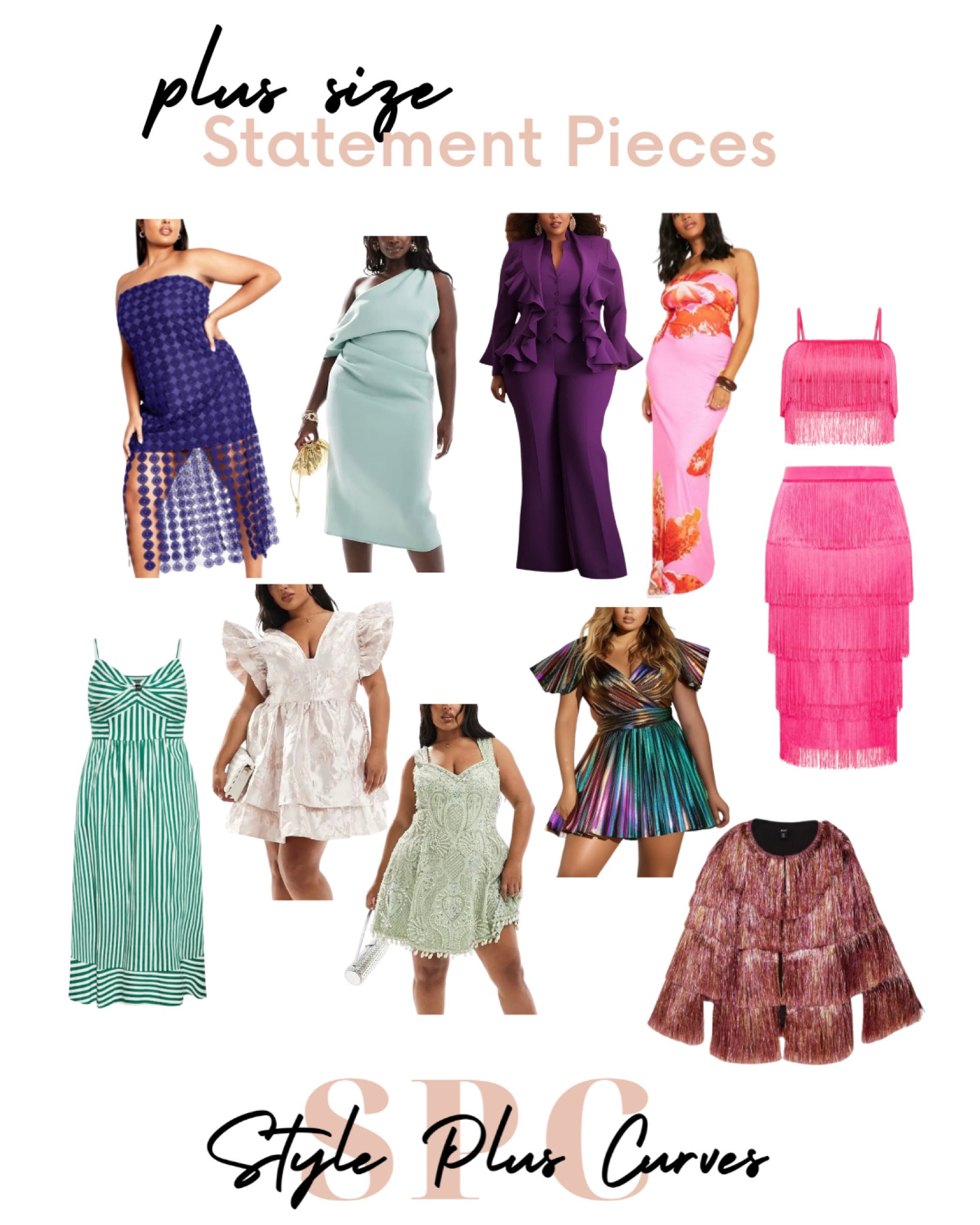 If you know me, you know that I am NOT a basic girly! I am all about those statement pieces, which I believe can be a staple in your closet just as much as a basic piece can. Here is a roundup of some fabulous plus size statement pieces that I’ve found! 

#LTKPlusSize