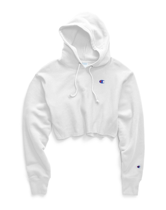 Reverse Weave  Cut-Off Cropped Hoodie, C Logo | ChampionUSA.com (Hanesbrands Inc.)