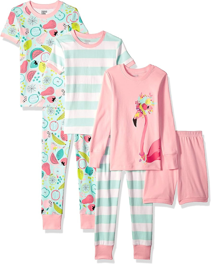 Amazon Essentials Babies, Toddlers, and Girls' Snug-Fit Cotton Pajama Sleepwear Sets (Previously ... | Amazon (US)