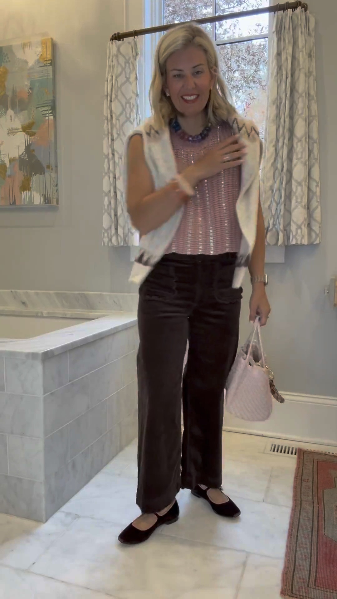 Cute & classy…yes so cozy and warm:

Pants 26 
XS both sweaters
Mary Jane size 7

#LTKgrwm #LTKOver40 #LTKootd