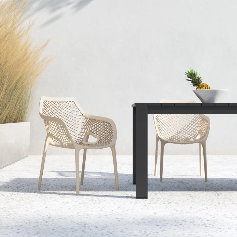 Farrah Outdoor Stacking Dining Armchair | Wayfair North America