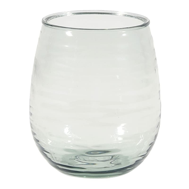 Clear Textured Acrylic Stemless Wine Glass, 16oz | At Home