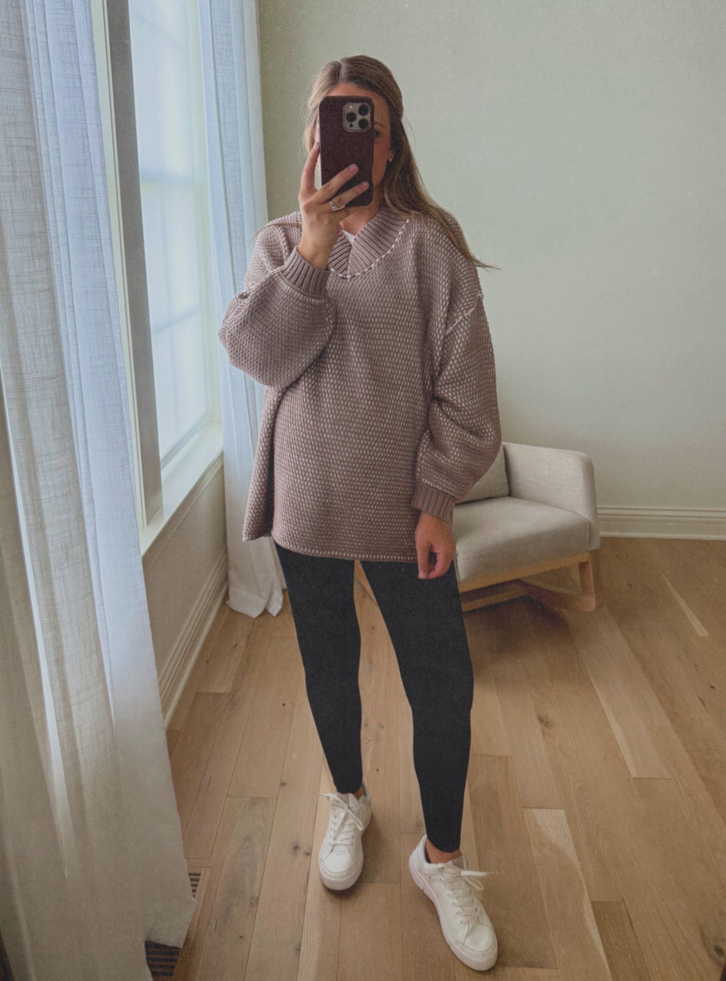 Cozy oversized sweater for now and later. Wearing my usual size small for this brand. 

#LTKBump #LTKFindsUnder100 #LTKShoeCrush