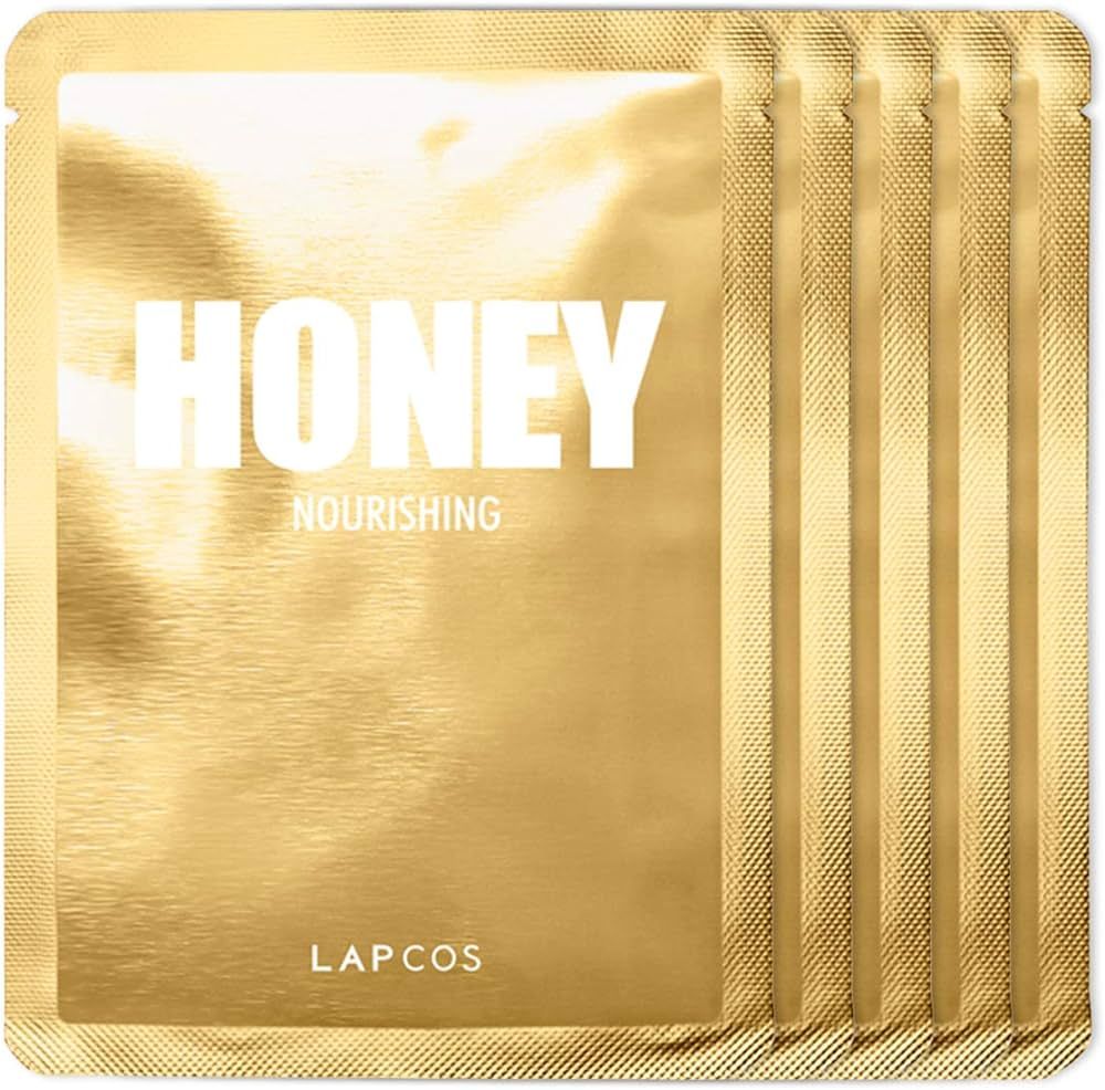 LAPCOS Honey Sheet Mask, Daily Face Mask with Hyaluronic Acid and Antioxidants to Hydrate and Tighte | Amazon (CA)