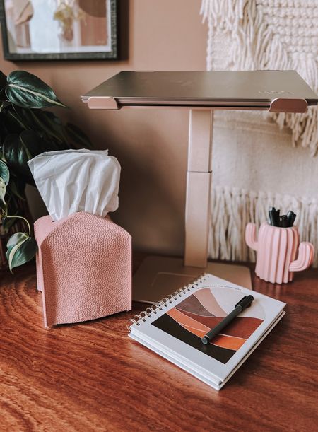 The cutest rose gold laptop riser! I use this all the time when I’m using my walking pad. It’s perfect for the home office! #officedesign #workfromhome #homeoffice

#LTKHome