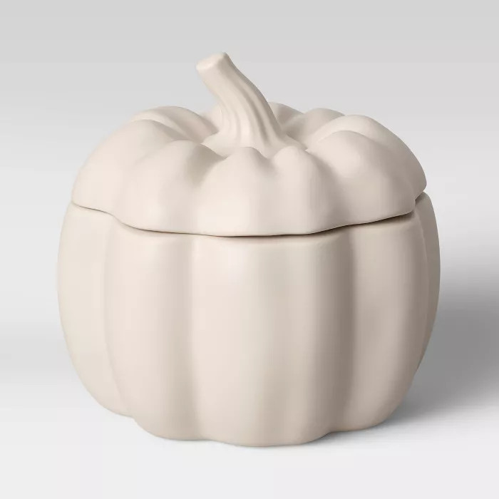 17.1oz Stoneware Pumpkin Soup Bowl White - Threshold™ | Target