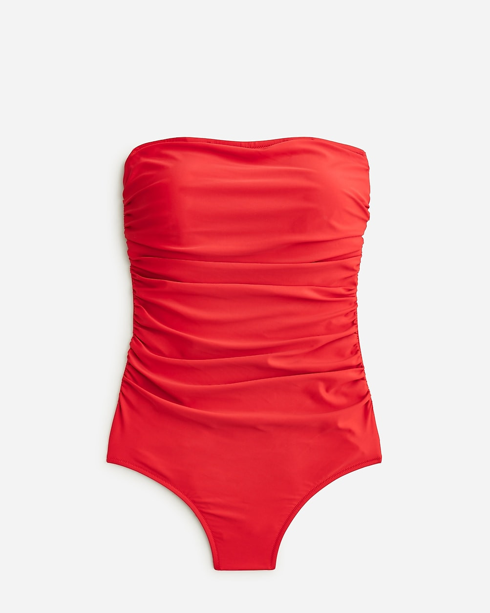 Ruched bandeau one-piece | J. Crew US