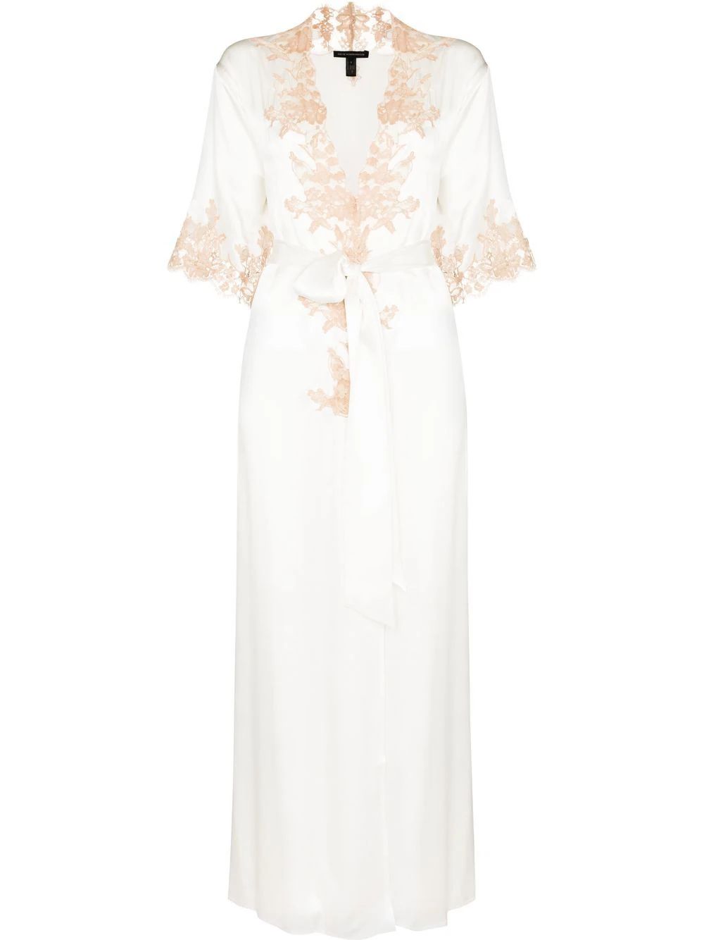 Orchid lace long robe | Farfetch Global
