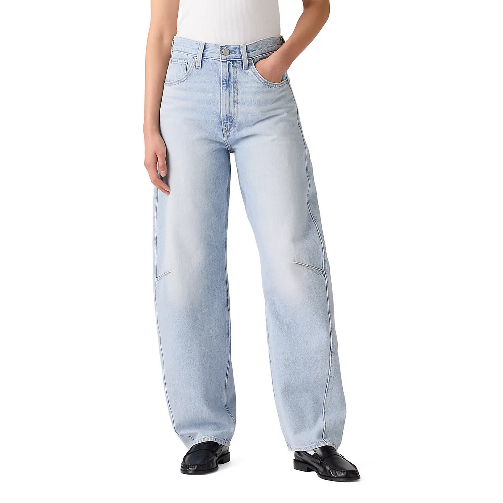 Women's Levi's® Cinch Barrel Jeans, Size: 32(US 14)Medium, Abraided | Kohl's