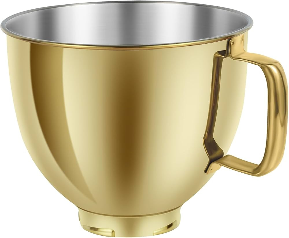 5 QT Stainless Steel Mixer Bowl Compatible with KitchenAid Artisan&Classic Series 4.5-5QT Tilt-He... | Amazon (US)