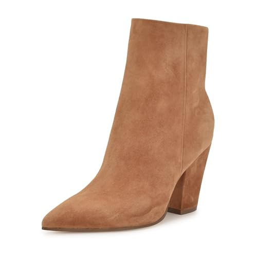 Nine West Women's Ariza Bootie, Medium Natural Suede 102, 5 | Amazon (US)