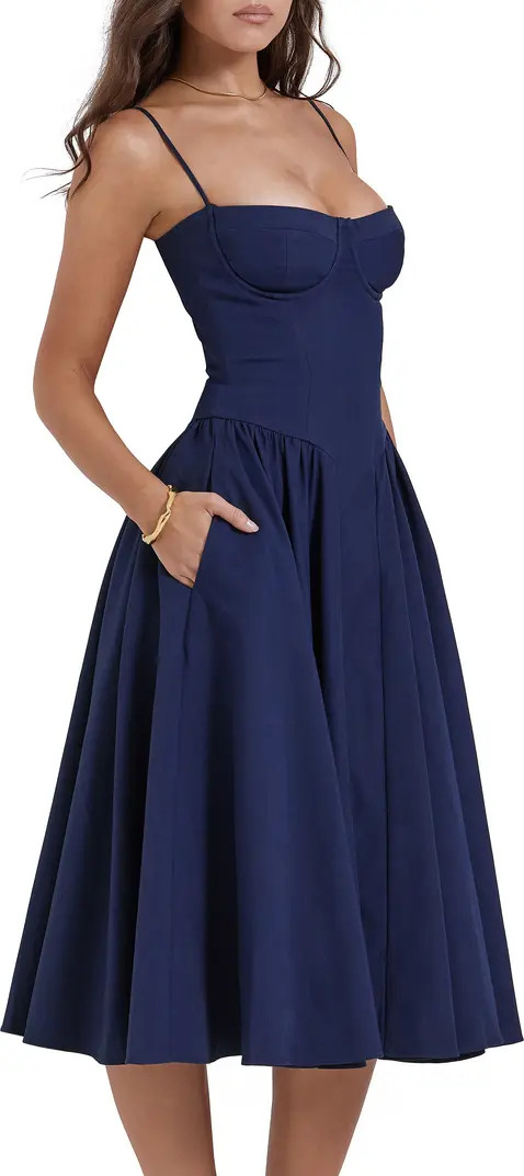 Samaria Corset Fit & Flare Dress | Nordstrom