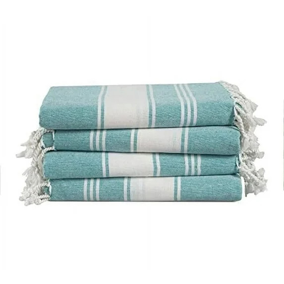 Casa Platino Turkish Cotton Beach Towels 4 Pack, Sand Free & Quick Dry, Oversized Towels for Pool... | Walmart (US)
