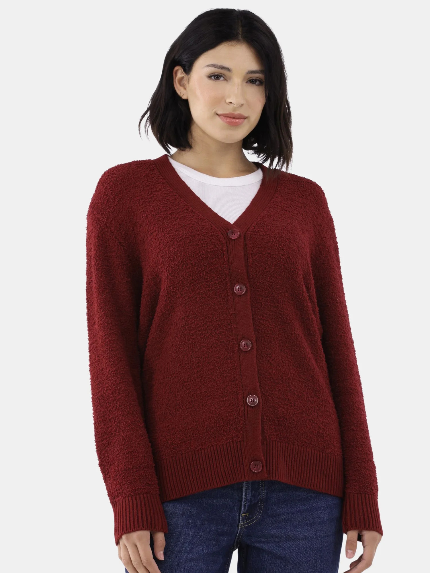 Time and Tru Women's Super Soft Button Cardigan, Sizes XS-XXXL | Walmart (US)