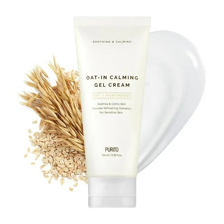 Purito Oat-In Calming Gel Cream Face Moisturizer Lightweight and Soothing 100ml / 3.38 fl. oz. | Walmart (US)