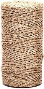 Amazon.com: SMART&CASUAL 328Ft Jute Twine String Thin Natural Hemp Twine for Gift Wrapping Craft ... | Amazon (US)