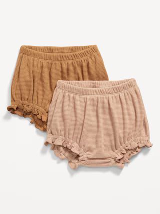 2-Pack Waffle-Knit Bloomer Shorts for Baby | Old Navy (US)