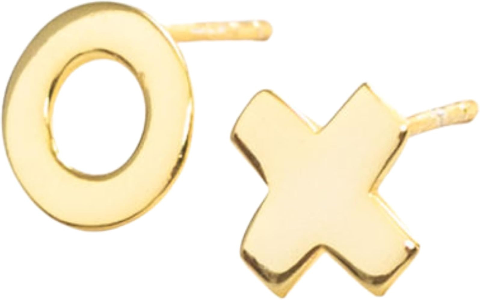 INK+ALLOY Dainty Stud Earrings for Women 18k Gold Plated, Alice Small Fun Earrings for Women, Hyp... | Amazon (US)