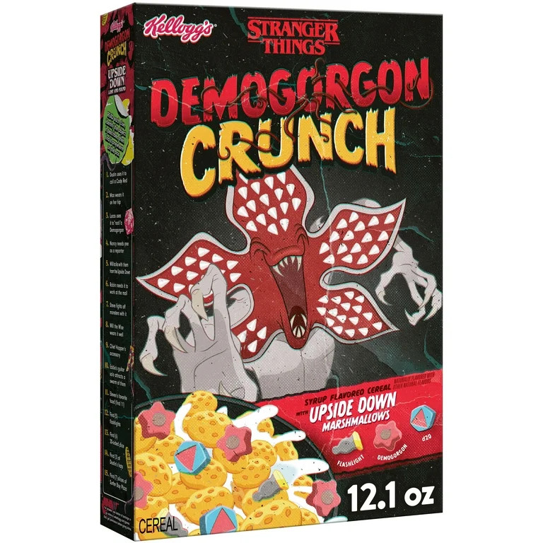 Kellogg’s Stranger Things Demogorgon Crunch Breakfast Cereal, Collector's Edition, 12.1oz Box (... | Walmart (US)