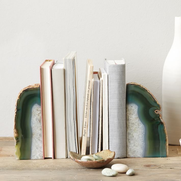 Agate Stone Bookends | West Elm (US)