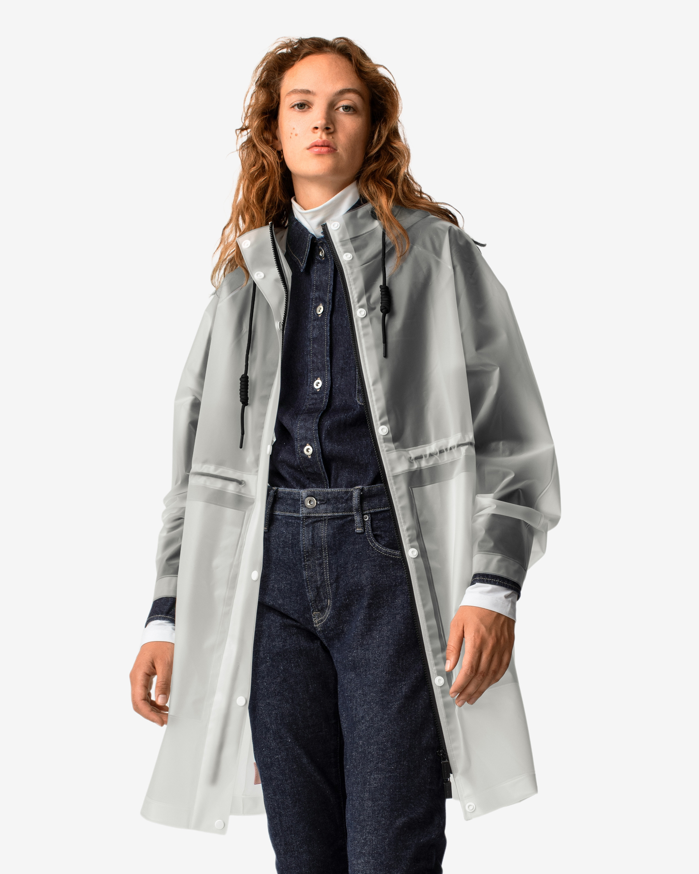 Women's Play Transparent Vinyl Waterproof Parka | Hunter (US and CA)