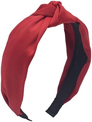 1Pcs Satin Knotted Headbands for Women Turban Headbands for Women Wide Headbands for Women Solid ... | Amazon (US)