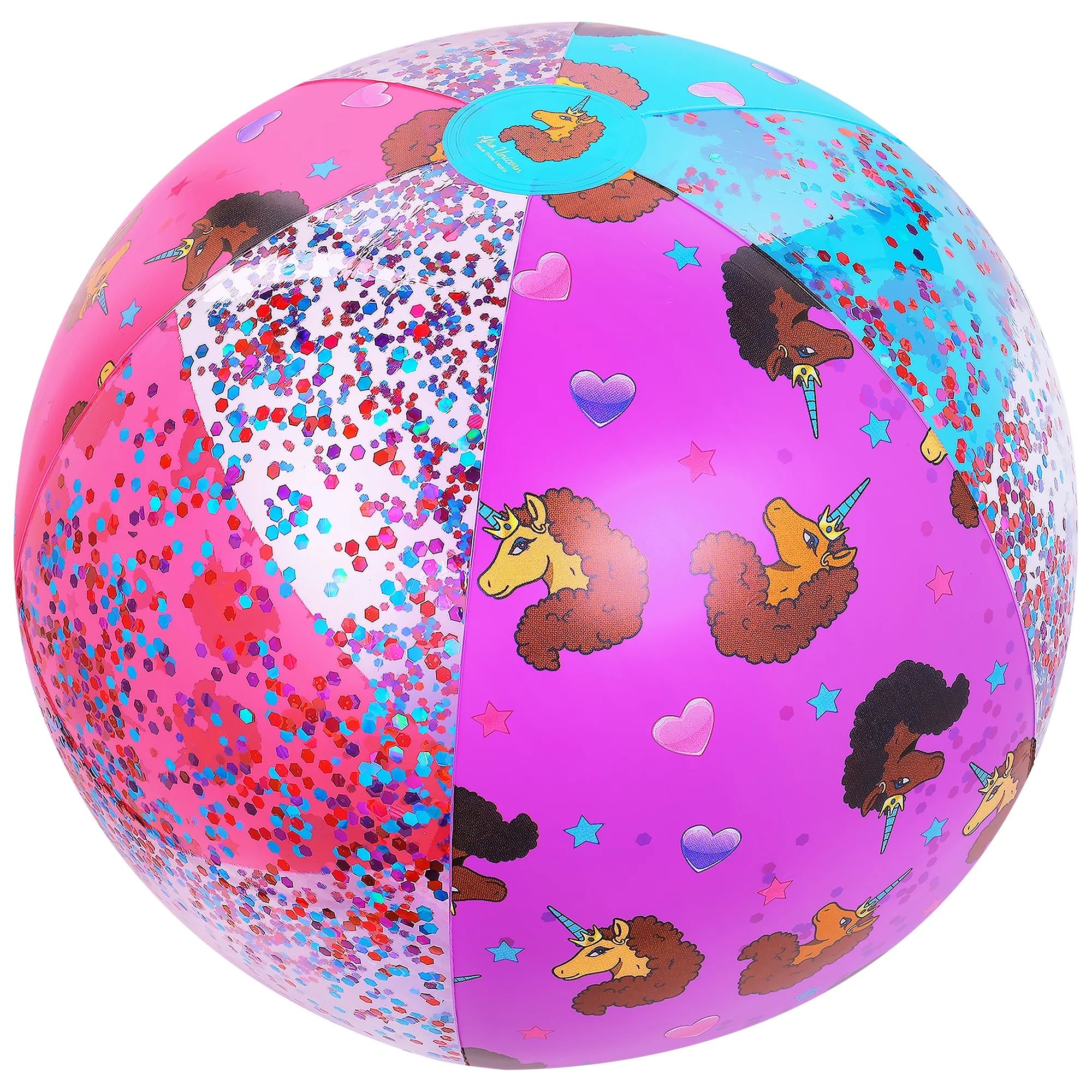 Afro Unicorn 24” Beach Ball – Pool Toy – Girls – Multicolor - Walmart.com | Walmart (US)