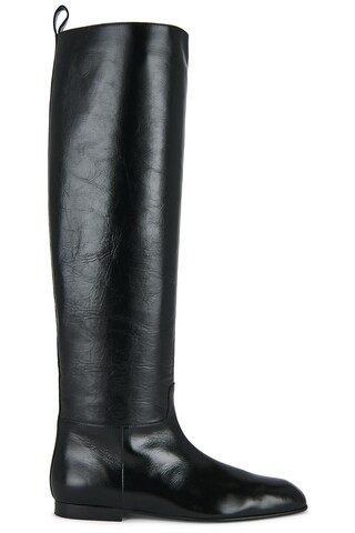 KHAITE Colt Knee High Boot in Black - Black. Size 36.5 (also in 36, 37, 37.5, 39, 39.5, 41). | FWRD 