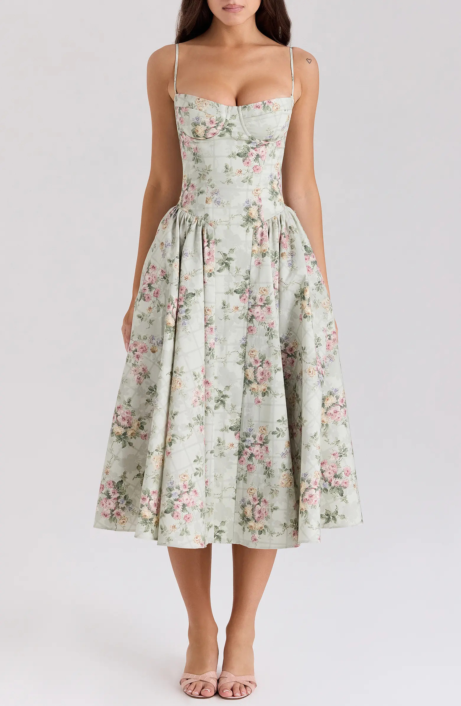 Samaria Corset Fit & Flare Dress | Nordstrom