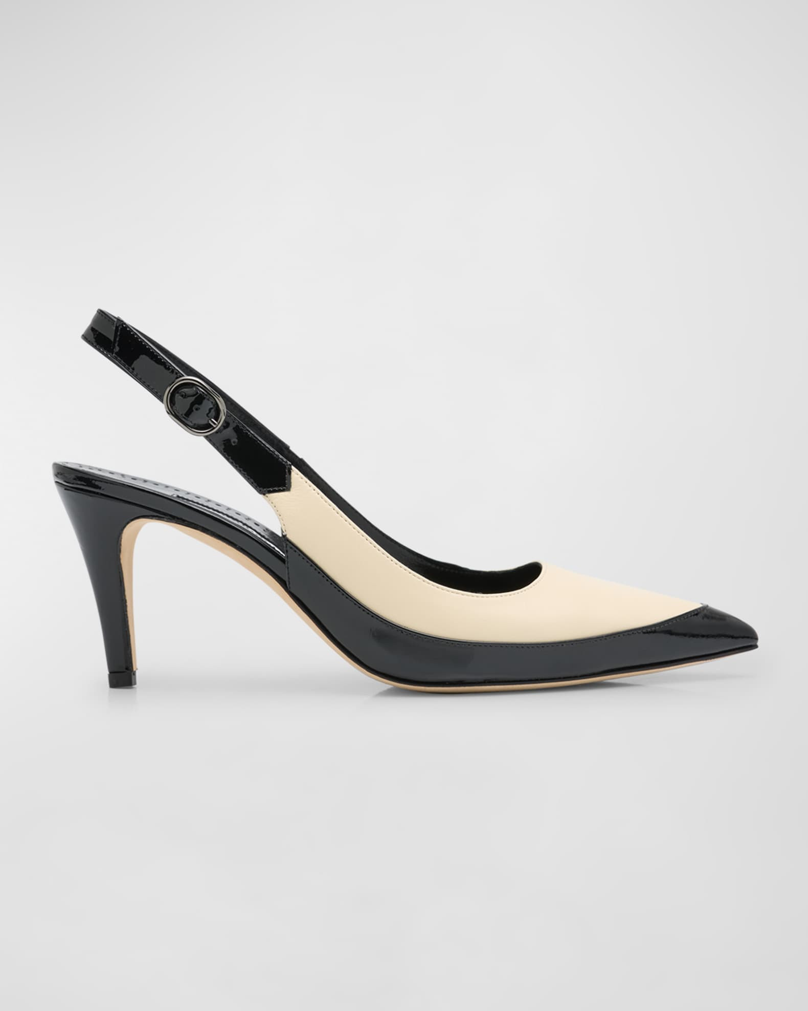 Bicolor Leather Slingback Pumps | Neiman Marcus