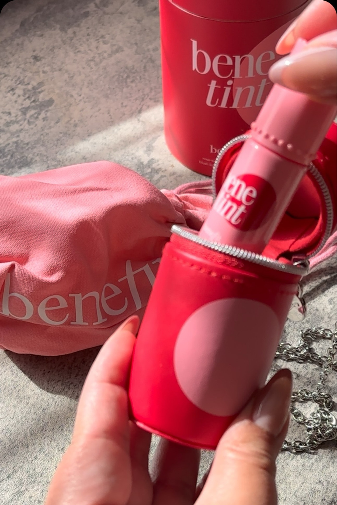 Hurry in for a limited time offer!

Benefit’s original and best-selling rose-tinted lip and cheek stain now comes in a new limited-edition look, complete with a matching bag for on-the-go convenience!

What’s in it:
🌺Benetint is a rose-tinted lip and cheek stain that sells every 20 seconds. Simply glide it across your lips, layer for more intense color, or dot onto your cheeks and blend for a natural-looking, long-lasting flush of rose color that’s kiss-proof!

🌺The Benetint Bag is a wearable mirrored case for your Benetint, perfect for taking with you anywhere, anytime.

Available at @benefitcosmetics and Ulta Beauty!

Don’t miss out - shop now! This special gift set is only available for a limited time!

#benefitclubpink #benetint