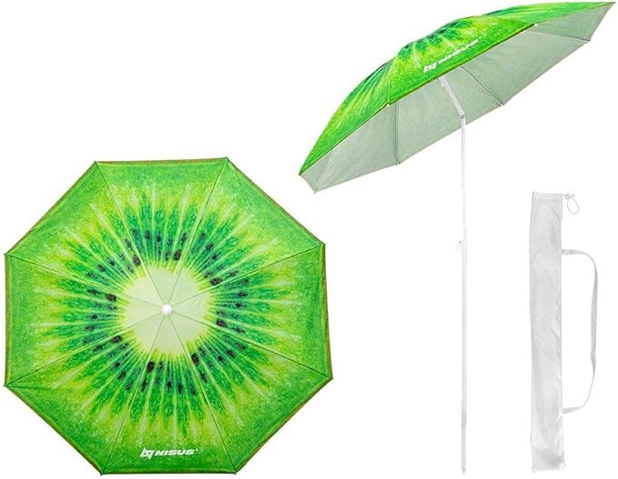 4.7 ft Small Portable Beach Umbrella for Sand Compact Ultralight 99% of Sun Protection UPF 50+ an... | Amazon (US)