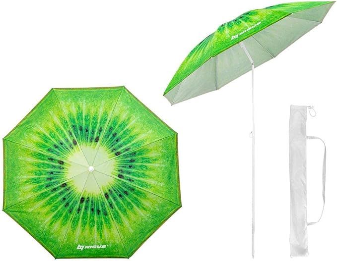 4.7 ft Small Portable Beach Umbrella for Sand Compact Ultralight 99% of Sun Protection UPF 50+ an... | Amazon (US)