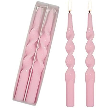 Pink Spiral Candle Sticks | Amazon (US)