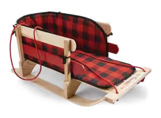 Streamridge Baby & Kids' Traditional Vintage Style Wooden Winter Sleigh/Sled & Seat Pad | Canadian Tire