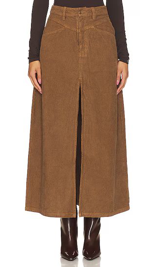 Come As You Are Cord Maxi Skirt in Chocolate | Revolve Clothing (Global)