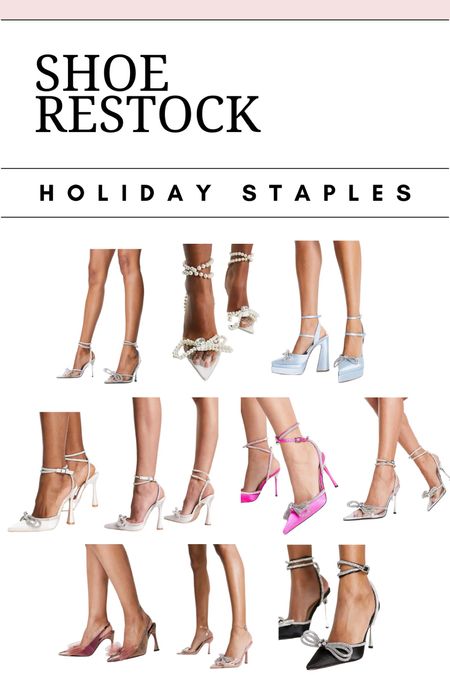 Holiday heels shoe restock heels 

#LTKstyletip #LTKunder50 #LTKHoliday