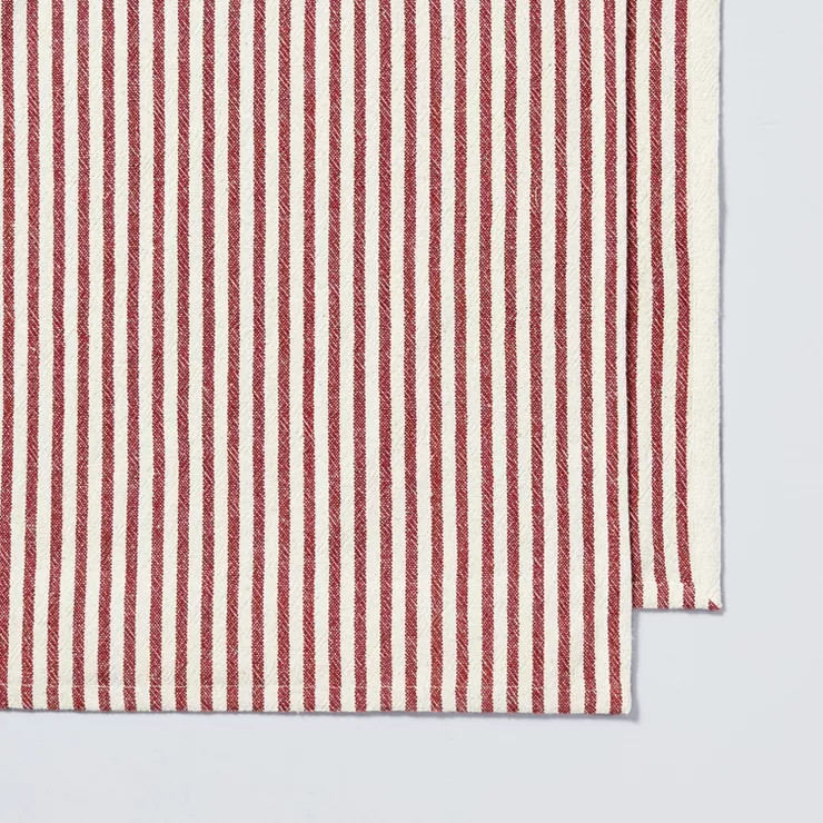 4pk Ticking Stripe Woven Napkin Set Dark Red/Cream - Hearth & Hand™ with Magnolia | Target