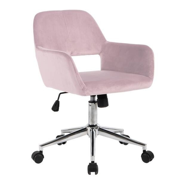 Porch & Den Sabrina Velvet Upholstered Home Office Swivel Chair - On Sale - Overstock - 28081510 | Bed Bath & Beyond
